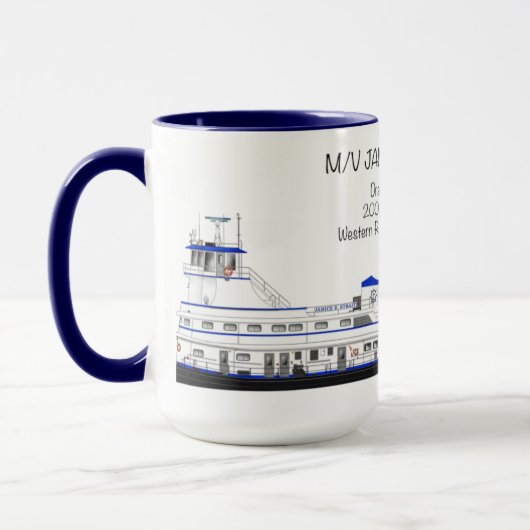 Een sleepboot genaamd Janice E. Straat Mok (Links)