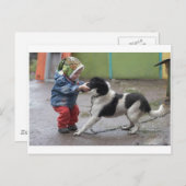 Een sleeplijn heeft Mijn Neus Briefkaart (Voorkant / Achterkant)