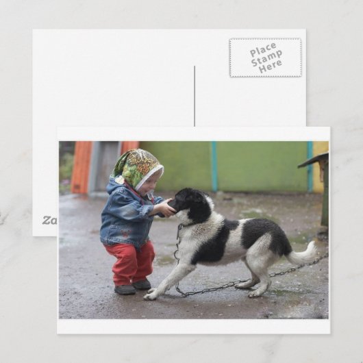 Een sleeplijn heeft Mijn Neus Briefkaart (Voorkant / Achterkant)