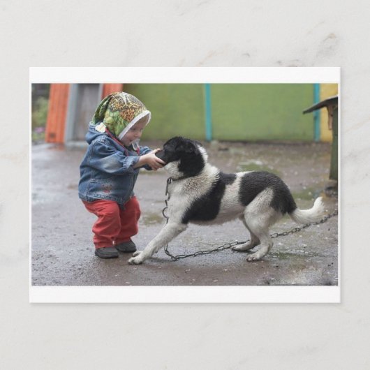 Een sleeplijn heeft Mijn Neus Briefkaart (Voorkant)