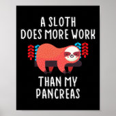 Een sleuf werkt meer dan mijn pancreas - diabetes poster (Voorkant)