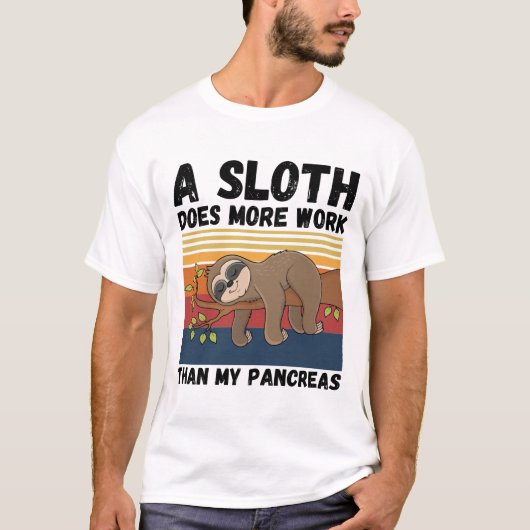 Een sleuf werkt meer dan mijn pancreas t-shirt (Voorkant)
