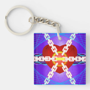 Een sleutelhanger met beschadigd hart beschermen