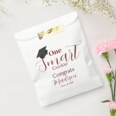 Een slim cookie bordeaux afstudeerfeest bedankzakje (Gezegeld)