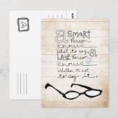 een slim persoon... briefkaart (Voorkant / Achterkant)