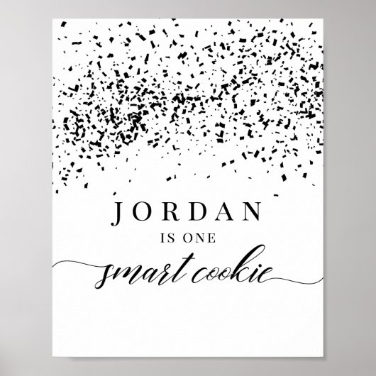 Één Slim Teken van de Favor van de GraduPartij van Poster (Voorkant)