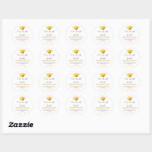 Eén Slimme Cookie Afstuderen Klassieke Ronde Sticker (Vel)