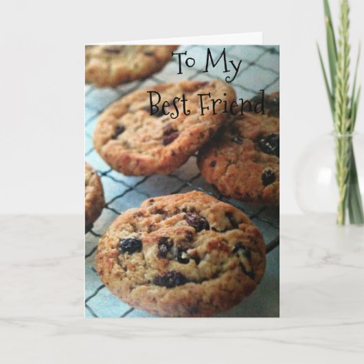 EÉN SLIMME COOKIE *BESTE VRIEND*-VERJAARDAG KAART (Voorkant)