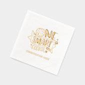 Eén slimme cookie goud folie afstudeer servetten (Links)