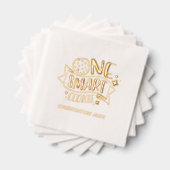 Eén slimme cookie goud folie afstudeer servetten (Insitu (Gestapeld))