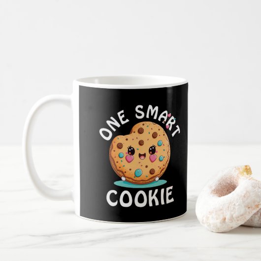 Eén slimme cookie-mok koffiemok (Met donut)