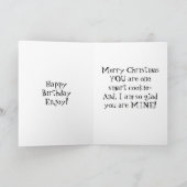 EEN SLIMME COOKIE ZUS-FMERRY KERSTMIS FEESTDAGEN KAART (Binnen)