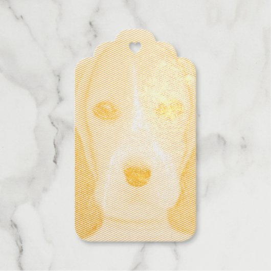 Een slimme hond. pasta cadeaulabels (Voorkant)
