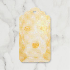 Een slimme hond. pasta cadeaulabels