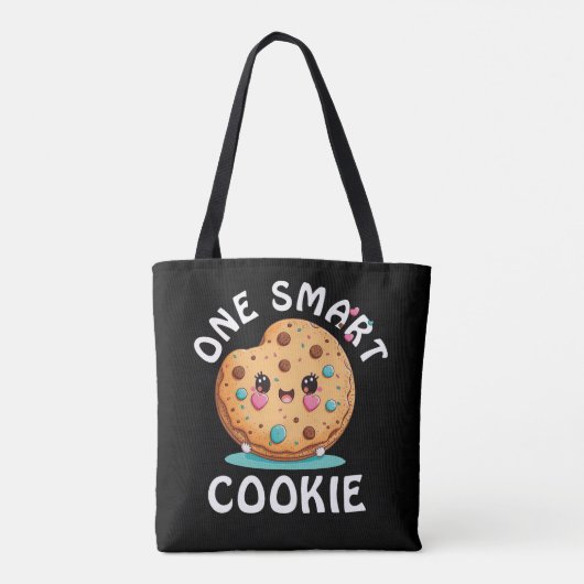 Eén slimme koekje tote bag (Achterkant)