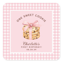 Een slimme koekjesmeisjes eerste verjaardag