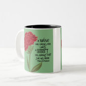 Een slimme meid weet dat ze geen grenzen heeft aan tweekleurige koffiemok (Voorkant links)