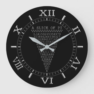 Een slimme Segment van de Wijzerplaat van Pi op a Grote Klok