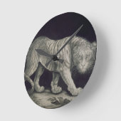 Een slingertijger (potlood op papier) ronde klok (Hoek)