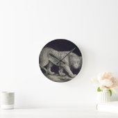 Een slingertijger (potlood op papier) ronde klok (Huis)