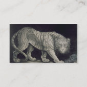 Een slingertijger (potlood op papier) visitekaartje (Achterkant)