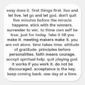 Een slogan sticker (Voorkant)