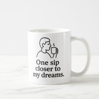 Eén slok dichter bij dromen koffiemok
