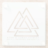 Een slok gebeurt! glazen onderzetter (Achterkant)