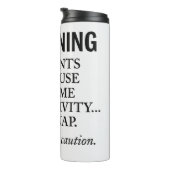 Eén slok om te focussen, één slok om te dagdromen! thermosbeker (Geroteerd rechts)