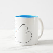 Een slok rust: Azure Blue – Loreen Loves Mok (Voorkant rechts)