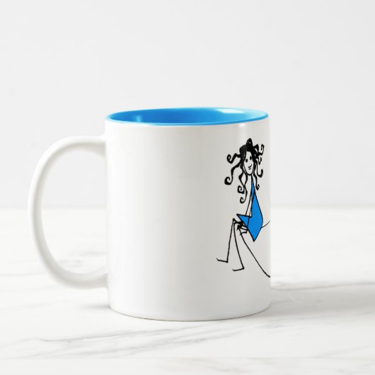 Een slok rust: Azure Blue – Loreen Loves Mok (Links)