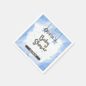 Een slok van de zon: gepersonaliseerde Waterverf Servet (Hoek)