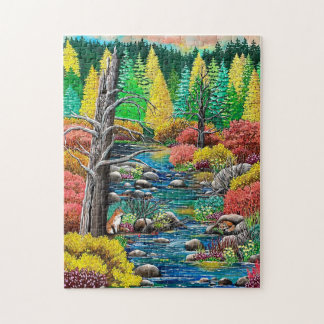 Een sluwe herfst legpuzzel
