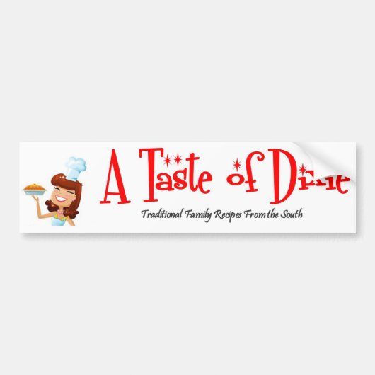 Een Smaak van de Bumpersticker van Dixie (Voorkant)