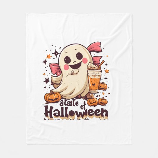 Een Smaak van Halloween Fleece Deken (Voorkant)