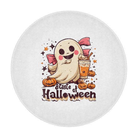 Een Smaak van Halloween Snijplank (Voorkant)
