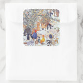 Een smaakje Treat Vierkante Sticker (Tas)