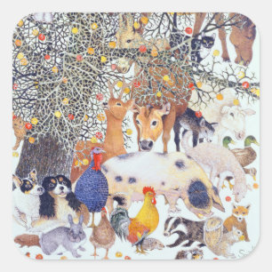 Een smaakje Treat Vierkante Sticker