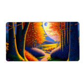 Een smal pad tussen dikke heggen Sierkussen Etiket (Voorkant)