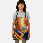 Een smal pad tussen dikke heggen Sierkussen Schort (Insitu)