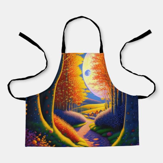 Een smal pad tussen dikke heggen Sierkussen Schort (Voorkant)