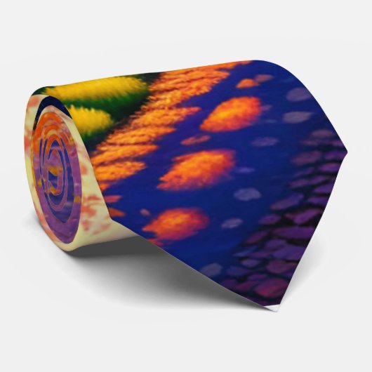 Een smal pad tussen dikke heggen Sierkussen Stropdas (Opgerold)