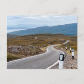 Een smalle enkelsporige weg - Schotland Briefkaart (Voorkant)