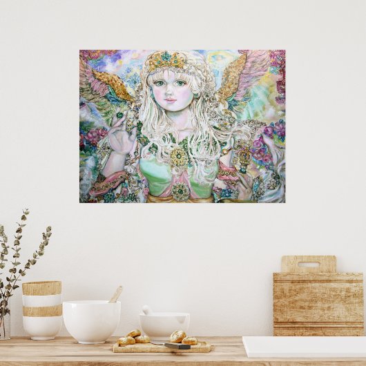 Een smaragdengel. poster (Keuken)