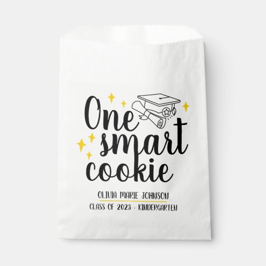 Eén Smart Cookie Custom Kinder Afstuderen Bedankzakje (Voorkant)