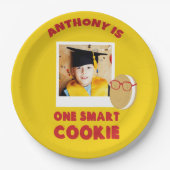 Eén Smart Cookie gepersonaliseerde afstudeerfeest Papieren Bordje (Voorkant)