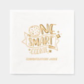 Een Smart Cookie Gold Foil Afstuderen servetten (Voorkant)