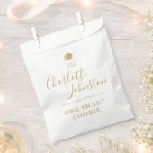 Eén Smart Cookie Gold Script Graduparty Bedankzakje (Geknipt)