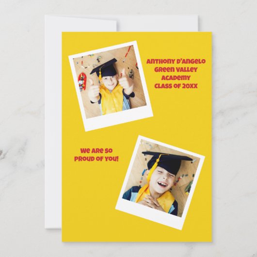 Eén Smart Cookie Kinderafstudeerfeest Kaart (Achterkant)