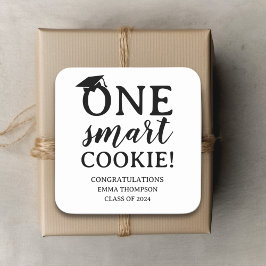 Een Smart Cookie Klasse van 2024 Afstuderen Vierkante Sticker